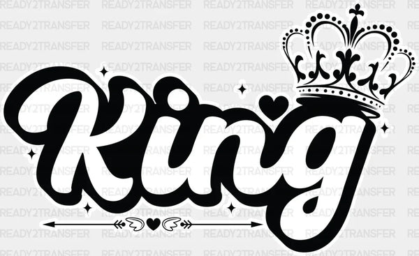 King and Queen Crown - King-Queen DTF heat transfer