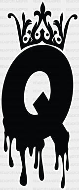 King And Queen Initials - King-Queen Dtf Heat Transfer Adult Unisex S & M (10’’) / Light Color