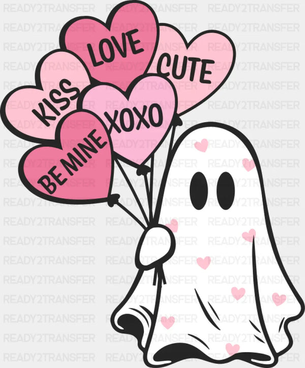 Kiss Love Be Mine Ghost - Valentine's Day DTF Transfer