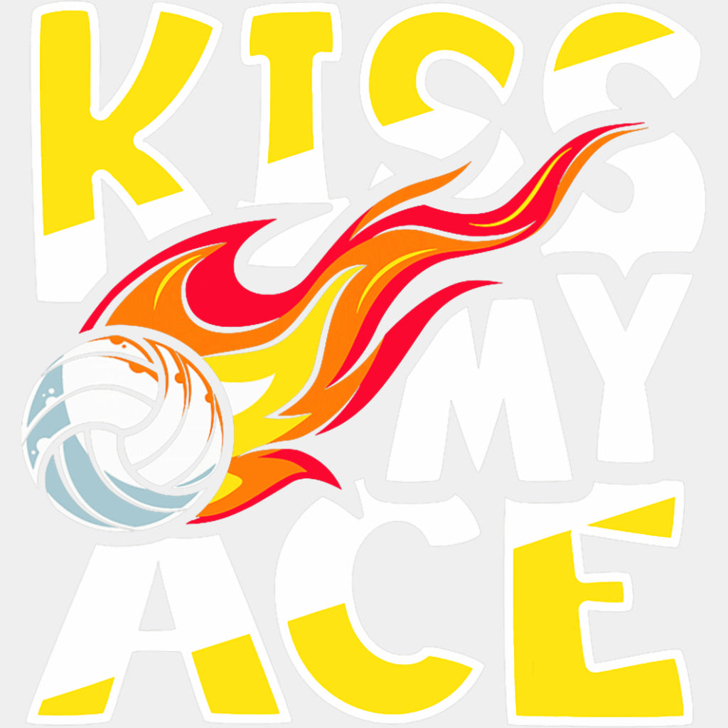 Kiss My Ace - Volleyball DTF Transfers ready2transfer Light Color Design (See Imaging)