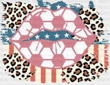 Kisses Soccer Design - Dtf Heat Transfer