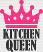 Kitchen Queen - Cooking Dtf Heat Transfer Adult Unisex S & M (10’’) / Dark Color Design (See