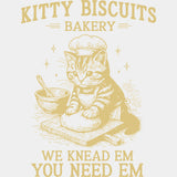 Kitty Biscuits Bakery - Baking DTF Transfers - Adult Unisex - S & M (10’’) / Light Color Design (See Imaging)