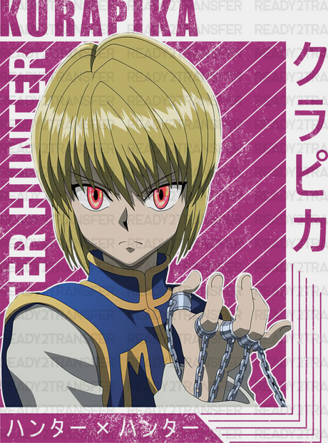 Kurapika Purple Design - Hunter X Dtf Transfer