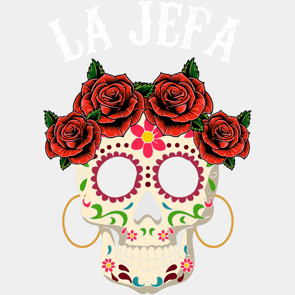 La Jefa - Day of the Dead DTF Transfers ready2transfer Light Color Design (See Imaging)