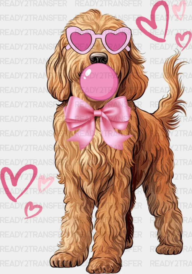 Lagotto Romagnolo Pink Hearts - Dogs Dtf Transfer