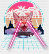 Laser Beams Cat - Cats DTF Transfer