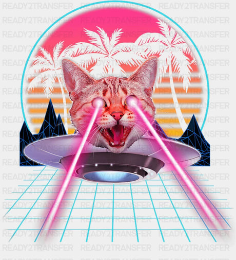 Laser Beams Cat - Cats DTF Transfer