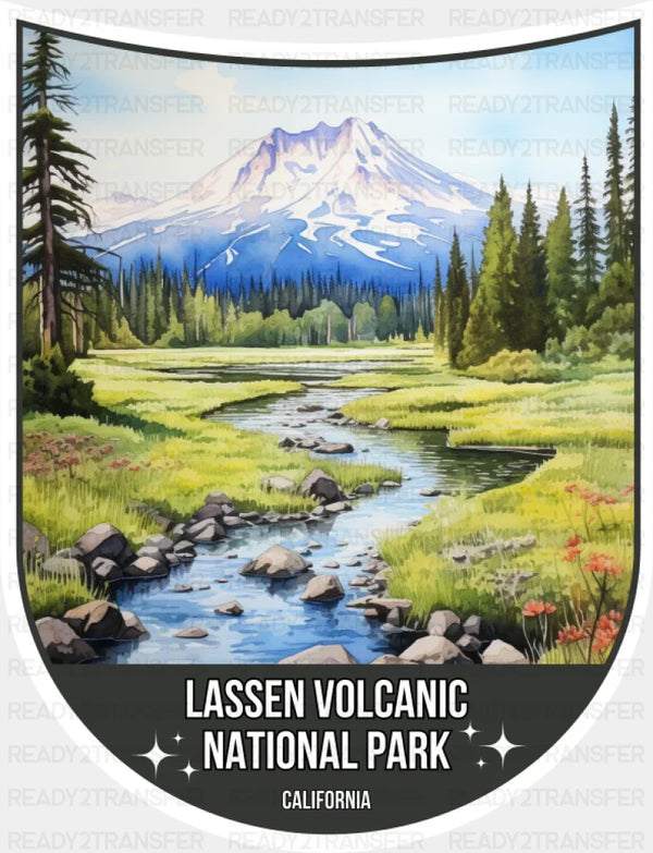 Lassen Volcanic National Park California - National Parks DTF Transfer