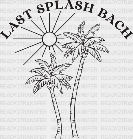 Last Splash Bach Summer Dtf Transfer Adult Unisex - S & M (10’) / Black