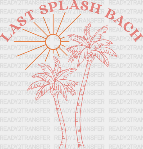 Last Splash Bach Summer Dtf Transfer Adult Unisex - S & M (10’) / Orange