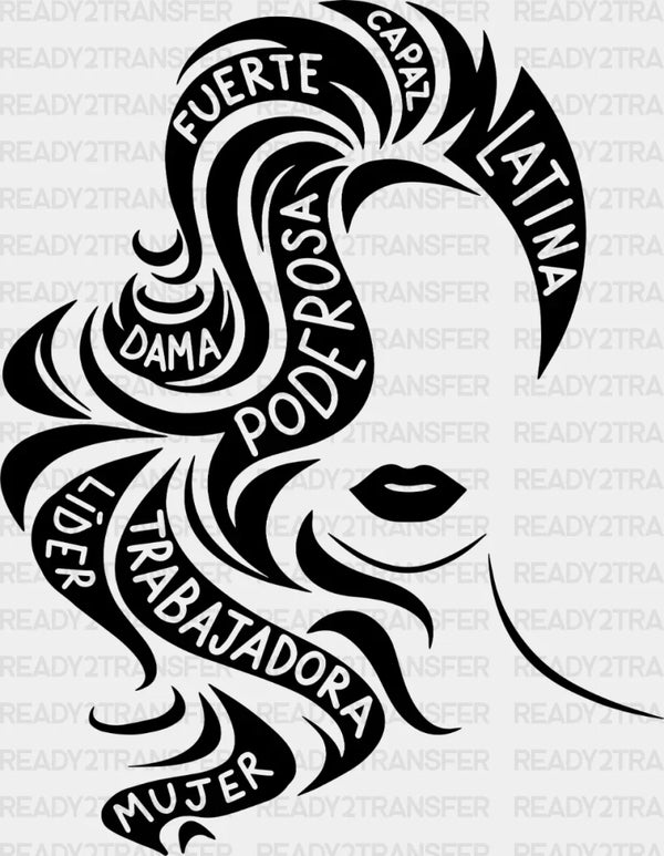 Latina Fuerte DTF Transfer