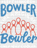 Left Handed Bowler - Bowling DTF Heat Transfer ready2transfer White