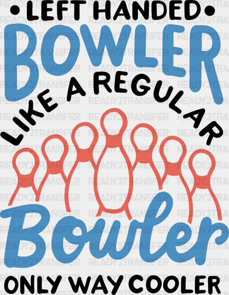 Left Handed Bowler - Bowling Dtf Heat Transfer