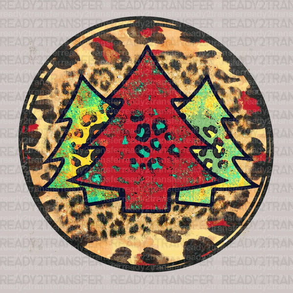 Leo Christmas Tree DTF Transfer
