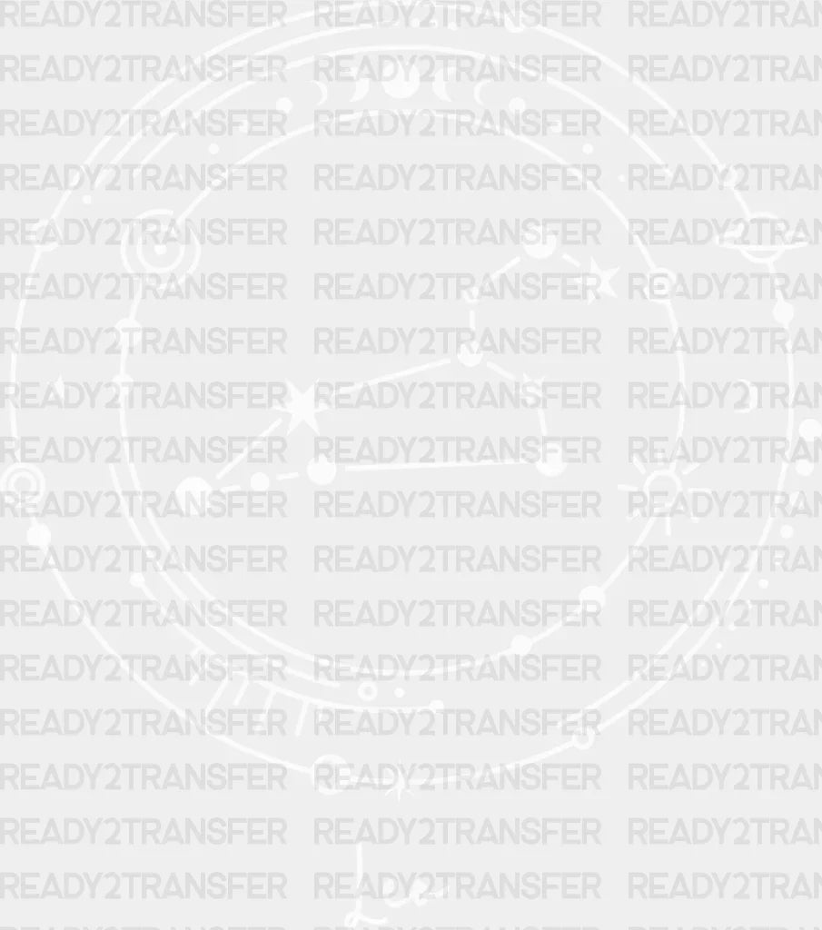 Leo Constellation Design - Zodiac Dtf Transfer Adult Unisex S & M (10’’) / Light Color (See Imaging)