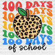 Leo Design Apple 100 Days Of School Dtf Transfer