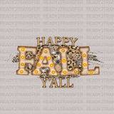 Leo Happy FALL Y'ALL DTF Transfer ready2transfer