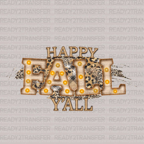 Leo Happy FALL Y'ALL DTF Transfer