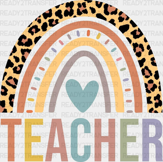 Leo Rainbow Teacher DTF Transfer ready2transfer