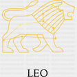 Leo Yellow Constellation - Zodiacs & Horoscopes DTF Transfers - Adult Unisex - S & M (10’’) / Dark Color Design (See