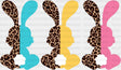 Leopard Colorful Bunnies Easter Dtf Heat Transfer Design