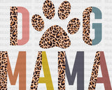 Leopard Dog Mama Mother’s Day Dtf Heat Transfer Design Mom