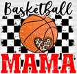 Leopard Heart Basketball Mama Design - Dtf Heat Transfer