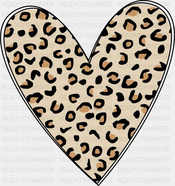 LEOPARD HEART DESIGN DTF Transfer