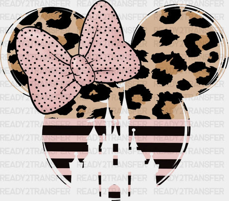 Leopard Minnie Head Dtf Heat Transfer Disney Vacation Design Mickey