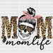 Leopard SKULL MOMLIFE DTF Transfer ready2transfer White