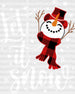 LET IT SNOW DTF Transfer ready2transfer White