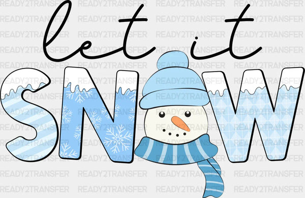 Let It Snow - Winter Iron On DTF Transfer