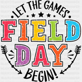 Let The Games Begin, Arrows - Field Trip DTF Transfers ready2transfer Dark Color Design (See Imaging)