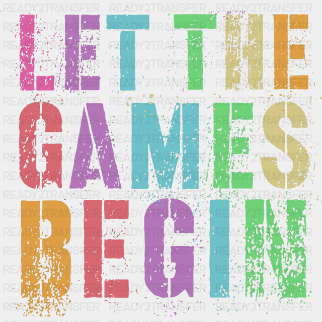 Let The Games Begin Colorful Graffiti - Field Trip DTF Transfers ready2transfer