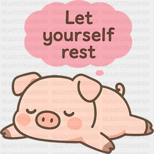 Let Yourself Rest - Minimal UV Sticker Permanent UV DTF Decal