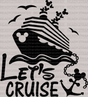 Let's Cruise Disney DTF Heat Transfer, Disney Vacation Design, Mickey Minnie DTF - ready2transfer