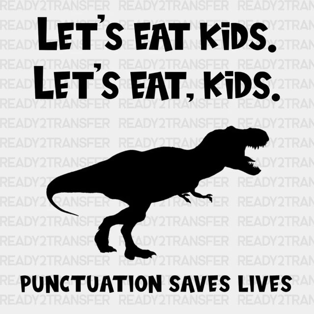 LETS EAT KIDS DTF Transfer ready2transfer