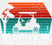 Let's Get Drunk And Drive The Golf Cart - Golf DTF Heat Transfer ready2transfer White