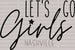 LET'S GO Girls X NASHVILLE DTF Transfer ready2transfer Black