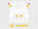 Level 100 Days Of School DTF Transfer ready2transfer White