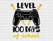 Level 100 Days Of School DTF Transfer ready2transfer Black