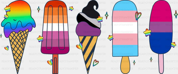 LGBT Ice Creams - Gay DTF Transfer