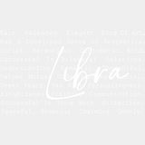 Libra B&W - Zodiacs & Horoscopes DTF Transfers - Adult Unisex - S & M (10’’) / Light Color Design (See Imaging)