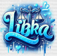 Libra Blue And Pink - Zodiacs & Horoscopes Dtf Transfer Adult Unisex S M (10’’) / Color Design