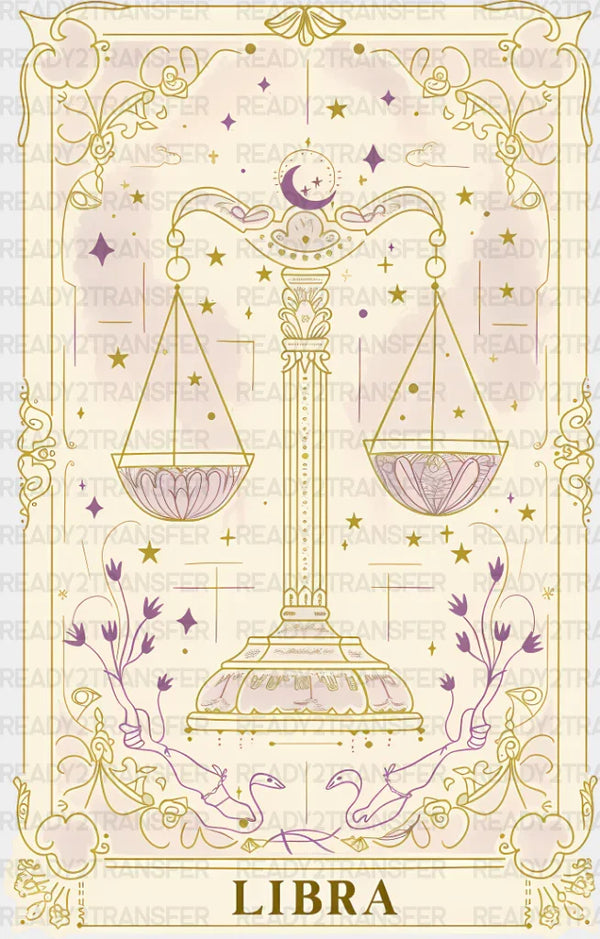 Libra Tarot Card - Zodiacs & Horoscopes DTF Transfer