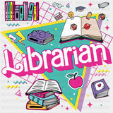 Librarian Pink Design - Librarian DTF Transfers