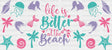 Life Is Better At The Beach - Summer Cup Wrap Uv Sticker Permanent Dtf Decal