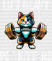 Lift Heavy Pet Kittens - Gym DTF Heat Transfer ready2transfer White