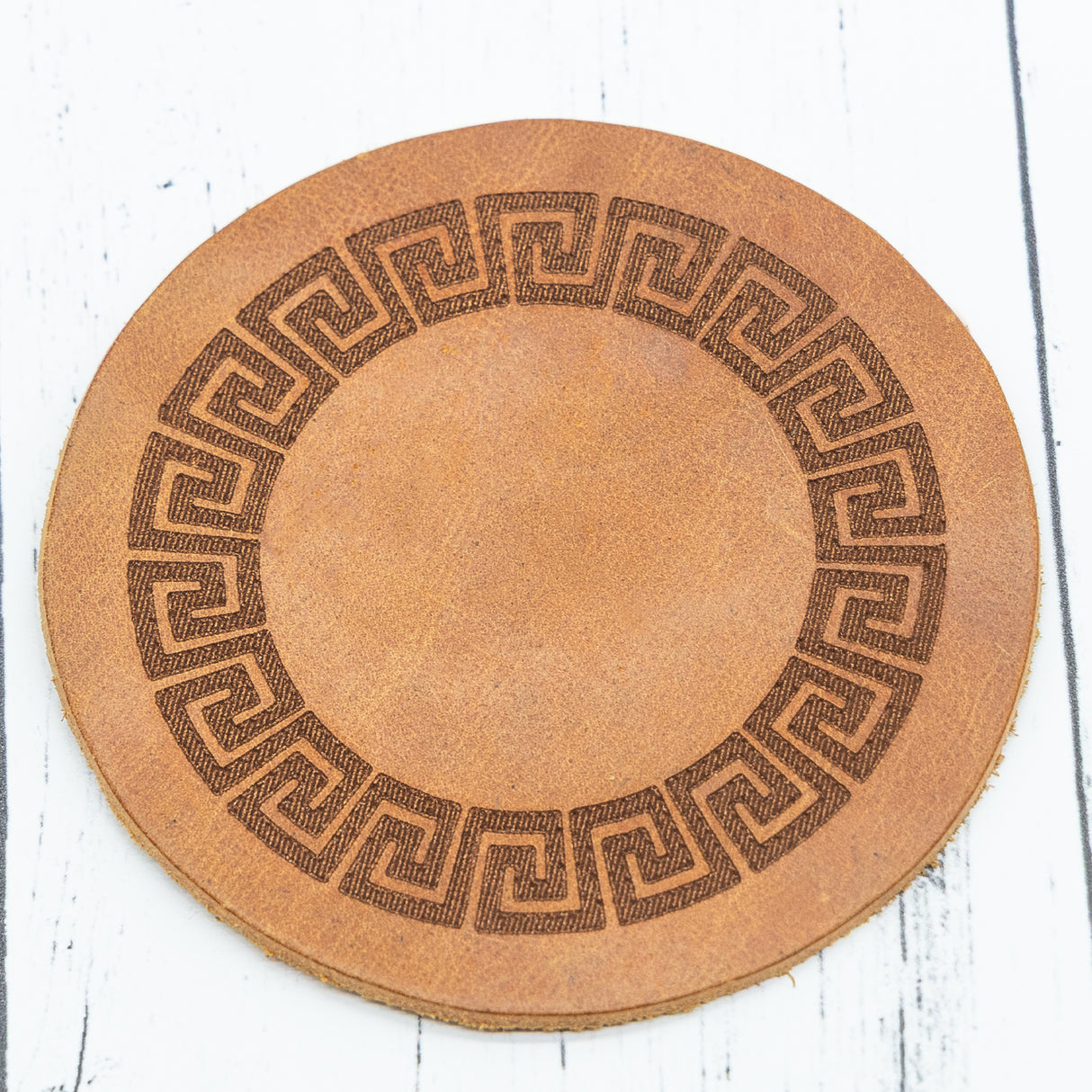 Custom Engraved Leather Coaster Transfer Kingdom